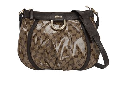 GG Crystal Canvas Crossbody Bag, front view
